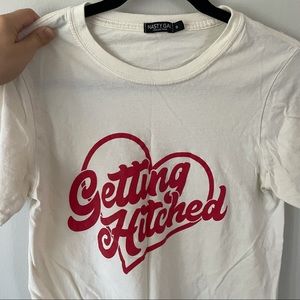 Getting Hitched! Bride Tshirt
